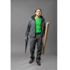 Куртка Hoegert INN HT5K254-2XL з капюшоном SoftShell 94% поліестер/6% еластан графіт, 2XL (56) №3
