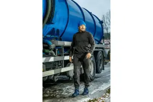 Куртка спортивна/робоча Hoegert BREND HT5K438-XL 65% бавовна/35% поліестер чорна, XL (54) №7