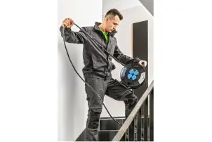 Куртка робоча Hoegert LEMBERG HT5K800-1-3XL 65% поліестер/35% бавовна темно-сіра, 3XL (58) №6