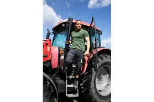 Футболка Hoegert VILS HT5K426-2XL 100% бавовна темно-зелена, 2XL (56) №2