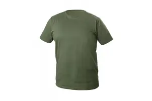 Футболка Hoegert VILS HT5K426-3XL 100% бавовна темно-зелена, 3XL (58) №1