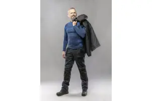 Термобілизна Hoegert OSTE HT5K390-XL-2XL безшовна футболка 65% нейлон/35% поліестер синя, XL-2XL (54-56) №3