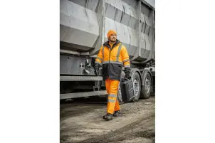 Шапка Hoegert SULM HT5K482 в'язана 100% акрил помаранчева, універсальний розмір (57-61) №3