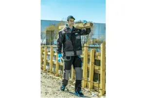 Кепка-шолом Hoegert WIPPER HT5K188 100% бавовна чорна, універсальний розмір (57-61) №4