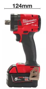 Гайковерт акумуляторний безщітковий 1/2'' MILWAUKEE, M18 FIW2P12-502X, 339Нм, з піном (зарядний пристрій M12-18 FC, 2 акумулятор №4