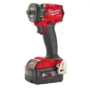 Гайковерт акумуляторний безщітковий 1/2'' MILWAUKEE, M18 FIW2F12-502Х, 339Нм, з кільцем (зарядний пристрій M12-18 FC, 2 акумулят №3
