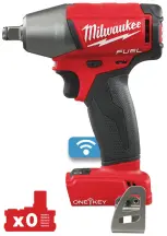 Гайковерт аккумуляторный бесщеточный 1/2'' MILWAUKEE M18 ONEIWF12-0, 300Нм, с кольцом (каркас)