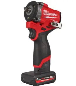 Гайковерт акумуляторний безщітковий 3/8'' MILWAUKEE, M12 FCIWF38G3-502X, 745Нм, з кільцем (зарядний пристрій С12 С, 2 акумулятор №3