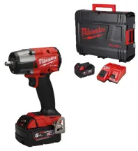 Гайковерт аккумуляторный бесщеточный 3/8'' MILWAUKEE, M18 FMTIW2F38-502X, 813Нм, с кольцом (зарядное устройство M12-18 FC, 2 аккумул) в магазине TVOE