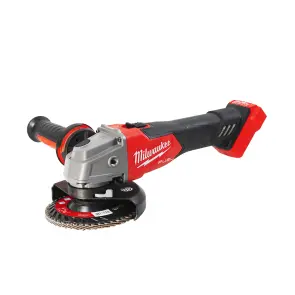 Шліфмашина кутова акумуляторна безщіткова MILWAUKEE, M18 FSAG115X-0, діаметр 115мм (каркас, захисний кожух, пилозахисний екран, №1