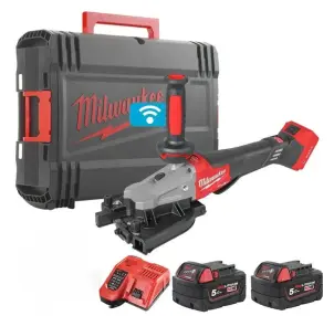 Різак арматури акумуляторний безщітковий MILWAUKEE M18FRBCO32-502X (зарядний пристрій M12-18 FC, 2 акумулятори М18 В5 5Аг, антив №1