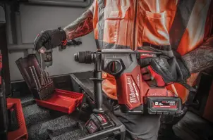 Перфоратор акумуляторний безщітковий SDS-PLUS MILWAUKEE, M18 ONEFHX-0, 2,5Дж (каркас) №15