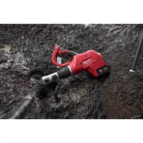 Кабелеріз гідравлічний підземний акумуляторний з пультом д/к MILWAUKEE, M18 HCC75R-502C (зарядний пристрій M12-18 FC, 2 акумулят №7