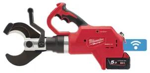 Кабелеріз гідравлічний підземний акумуляторний MILWAUKEE, M18 HCC75-502C (зарядний пристрій M12-18 FC, 2 акумулятори М18 В5 5Аг, №2