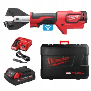 Кабелеріз гідравлічний акумуляторний MILWAUKEE, M18 ONEHCC-201C ACSR (зарядний пристрій М12-18 С, 1 акумулятор М18 В2 2Аг, кліщі №1