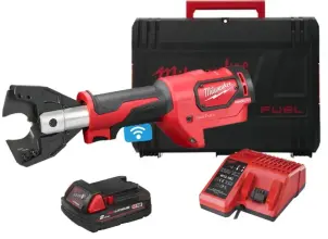 Кабелеріз гідравлічний акумуляторний MILWAUKEE, M18 ONEHCC-201C FSW (зарядний пристрій М12-18 С, 1 акумулятор М18 В2 2Аг, кліщі №1