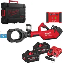Кабелеріз гідравлічний акумуляторний з пультом д/к MILWAUKEE M18 HSFC125R-802C (зарядний пристрій M12-18 FC, 2 акумулятори М18 F