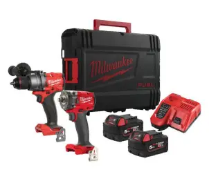 Набір інструментів акумуляторних безщіткових MILWAUKEE, M18 FPP2B3-502X (зарядний пристрій M12 - 18FC, 2 акумулятори М18 В5 5Аг №2