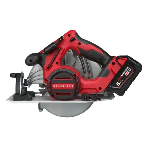 Пила дисковая ручная аккумуляторная MILWAUKEE, M18 BLCS66-502X, диаметр 165мм (зарядное устройство M12-18 FC, 2 аккумулятора M18 B5 5А №4
