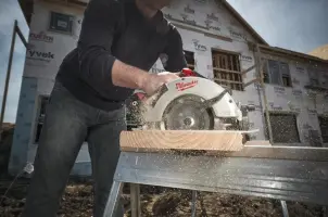 Пила дисковая ручная аккумуляторная MILWAUKEE, M18 BLCS66-502X, диаметр 165мм (зарядное устройство M12-18 FC, 2 аккумулятора M18 B5 5А №7