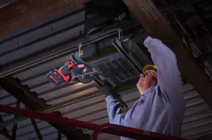 Пила ручная дисковая аккумуляторная по металлу MILWAUKEE, M18 FMCS-0X, диаметр 150мм (каркас, диск по металлу с 34зубами, HD кейс) №12