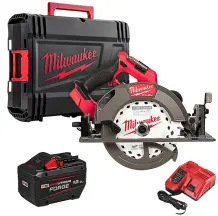 Пила ручная дисковая аккумуляторная MILWAUKEE, M18 FCS66GR3-121C, диаметр 190мм (зарядное устройство М12-18 FC, 1 аккумулятор М18 FB