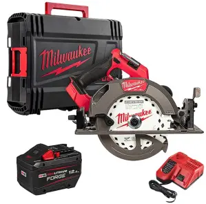 Пила ручная дисковая аккумуляторная MILWAUKEE, M18 FCS66GR3-121C, диаметр 190мм (зарядное устройство М12-18 FC, 1 аккумулятор М18 FB №1