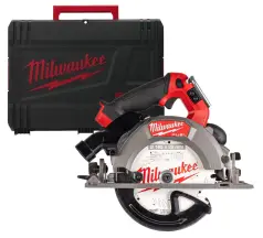Пила дисковая ручная безщеточная аккумуляторная MILWAUKEE, M18 FCSDC165-0C, диаметр 165мм (каркас, кейс)