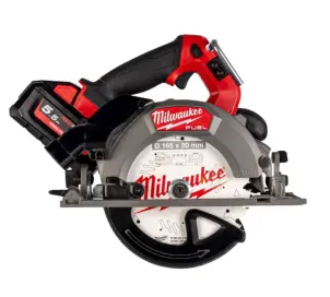 Пила дисковая ручная безщеточная аккумуляторная MILWAUKEE, M18 FCSDC165-552C, диаметр 165мм (зарядное устройство M12-18 FC, 2 аккумулято) №1