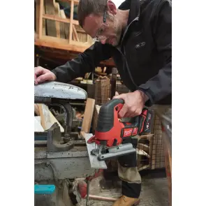 Лобзик акумуляторний MILWAUKEE, M18 BJS-402С (зарядний пристрій М12-18 С, 2 акумулятори М18 В4 4Аг, аксесуари, кейс) №7