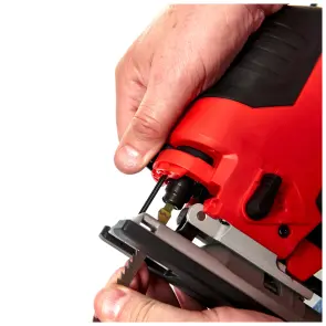 Лобзик акумуляторний MILWAUKEE, M18 BJS-402С (зарядний пристрій М12-18 С, 2 акумулятори М18 В4 4Аг, аксесуари, кейс) №11