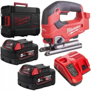 Лобзик аккумуляторный MILWAUKEE, M18 FJS-502X (зарядное устройство M12-18 FC, 2 аккумулятора М18 В5 5Ач, аксессуары, HDкейс) №2