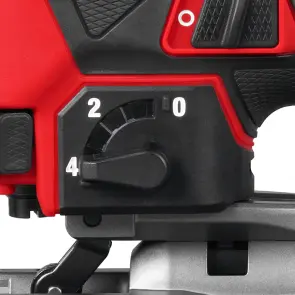 Лобзик аккумуляторный бесщеточный MILWAUKEE, M12 FJS-0 (каркас, холст, пылеотвод, пылезащитный чехол, защита от обломков, мягкий №7