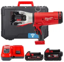 Кабелеріз гідравлічний акумуляторний MILWAUKEE, M18 HCC45-522C (зарядний пристрій M12-18 FC, 1 акумулятор М18 В2 2Аг, 1 акумулят