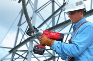 Кабелеріз гідравлічний акумуляторний MILWAUKEE, M18 HCC45-522C (зарядний пристрій M12-18 FC, 1 акумулятор М18 В2 2Аг, 1 акумулят №7