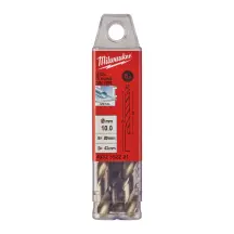 Свердло по металу HSS-G MILWAUKEE DIN1897, діаметр 10,0х89х43мм, скорочене, (5шт), пластикова коробка в магазині TVOE