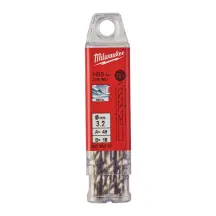 Свердло по металу HSS-G MILWAUKEE DIN1897, діаметр 3,2x49х18мм, (10шт), пластикова коробка в магазині TVOE