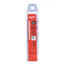Свердло по металу THUNDERWEB HSS-G MILWAUKEE DIN338, діаметр 6,9х109х69мм, (5шт), пластикова коробка в магазині TVOE