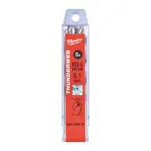 Свердло по металу THUNDERWEB HSS-G MILWAUKEE DIN338, діаметр 9,1х125х81мм, (5шт), пластикова коробка купити в Україні