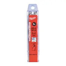 Свердло по металу THUNDERWEB HSS-G MILWAUKEE DIN338, діаметр 9,4х125х81мм, (5шт), пластикова коробка купити