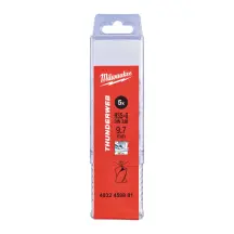 Сверло по металлу THUNDERWEB HSS-G MILWAUKEE DIN338, диаметр 9,7х133х87мм, (5шт), пластиковая коробка