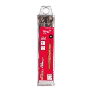 Свердло по металу HSS-Co MILWAUKEE DIN338, діаметр 11,0х142х94мм, (5шт), пластикова коробка №1