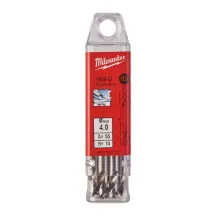 Свердло по металу HSS-G MILWAUKEE, DIN 1412 C, діаметр 4,0х55х14мм, двостороннє, (10шт), пластикова коробка в магазині TVOE
