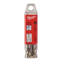 Сверло по металлу HSS-G MILWAUKEE, DIN 1412 C, диаметр 4,1х55х14мм, двухстороннее, (10шт), пластиковая коробка купить