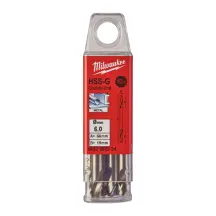 Свердло по металу HSS-G MILWAUKEE, DIN 1412 C, діаметр 6.0х66х19мм, двостороннє, (10шт) купити в Києві
