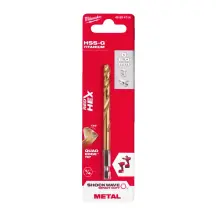 Свердло по металу RedHEX SHOCKWAVE HSS-TiN MILWAUKEE, діаметр 6,0х105х63мм