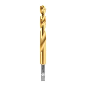 Сверло по металлу RedHEX SHOCKWAVE HSS-TiN MILWAUKEE, диаметр 10,5х122х78мм, (5шт), пластиковая коробка №1