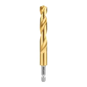 Сверло по металлу RedHEX SHOCKWAVE HSS-TiN MILWAUKEE, диаметр 12,5х128х83мм, (5шт), пластиковая коробка №1