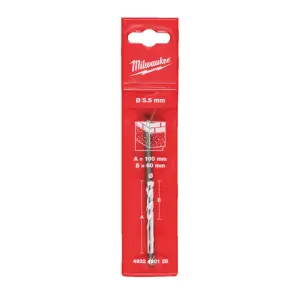 Свердло по каменю MILWAUKEE, CDB діаметр 5,5x100х90мм №2