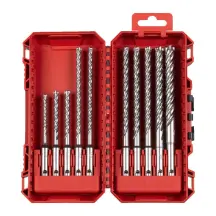 Набір бурів SDS-PLUS MX4 PACKOUT MILWAUKEE, (діаметри 5/6/6/6/6/ 8/8/8/10/12мм) Set 3, (10шт) пластиковий кейс